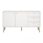 Comodă albă joasă 149x82 cm Bodo – Tvilum