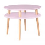 Măsuță de cafea Ragaba UFO Ø 57 cm, roz
