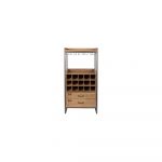 Suport din lemn pentru sticle vin White Label Edgar