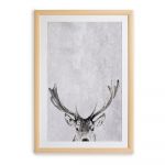 Tablou cu ramă pentru perete Surdic Deer, 35 x 45 cm