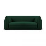 Canapea verde cu tapițerie din catifea 190 cm Lando – Micadoni Home