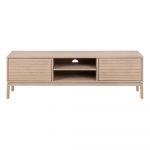 Comodă TV cu aspect de lemn de stejar 160x50 cm Linley – Actona