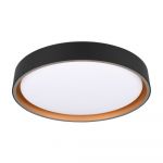 Plafonieră neagră LED ø 40 cm Felis – Trio