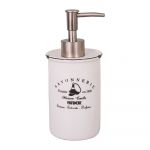Dozator de săpun lichid alb din gresie ceramică 400 ml Savonnerie – Antic Line