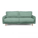 Canapea verde extensibilă cu tapițerie din stofă bouclé 215 cm Patti – Bonami Selection