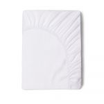 Cearșaf elastic din bumbac satinat HIP, 140 x 200 cm, alb