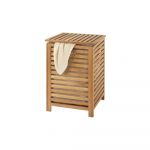 Coș din lemn de nuc pentru rufe Wenko Laundry Bin Norway, 56 l