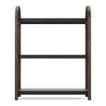 Etajeră neagră/în culoare naturală cu aspect de lemn de nuc 72x90 cm Bellwood – Umbra