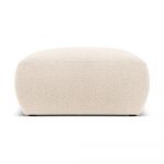 Taburet bej cu tapițerie din stofă bouclé Molino – Micadoni Home
