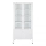 Vitrină albă din metal 80x180 cm Brisbane – House Nordic