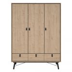 Șifonier cu aspect de lemn de stejar 150x200 cm Ry – Tvilum