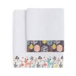 Set 2 prosoape pentru copii Moshi Moshi Woodland