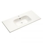 Chiuvetă albă din marmură turnată 101x46 cm Set 923 - Pelipal
