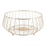 Coș metalic pentru fructe PT LIVING Linea, ø 30 cm, auriu