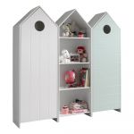 Șifonier de copii alb/albastru deschis 173x171,5 cm CASAMI – Vipack