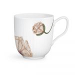 Cană din porțelan Kähler Design Hammershøi Poppy, 330 ml, alb