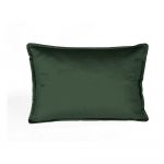 Pernă cu husă din catifea Velvet Atelier Dark, 50 x 35 cm, verde închis