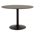 Masă de dining rotundă cu blat cu aspect de lemn de stejar ø 110 cm Taco – Tenzo