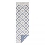 Covor adecvat pentru exterior NORTHRUGS Twin, 350 x 80 cm, albastru-crem