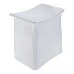 Taburet cu spațiu de depozitare Wenko Wing, 33 l, alb