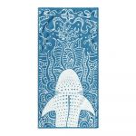 Prosop de plajă albastru 90x180 cm Shark – DecoKing