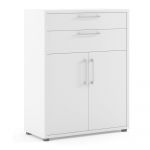 Bibliotecă modulară albă 89x113 cm Prima – Tvilum