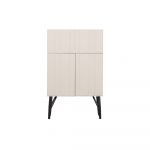 Dulap vinotecă crem din lemn de pin număr sticle 16, 90x146 cm Miller – WOOOD