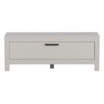 Comodă TV gri deschis din lemn de pin 120x45 cm Bonk – Basiclabel