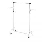Suport de haine mobil telescopic din metal alb Trio - Wenko