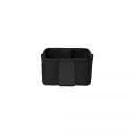 Coș textil pentru pâine Blomus Bread, 20 x 20 cm, negru