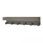 Cuier de perete gri cu raft din metal - Remember
