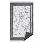 Covor alb-gri de tip traversă 80x200 cm – Mila Home