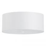Plafonieră albă cu abajur din sticlă ø 70 cm Volta - Nice Lamps