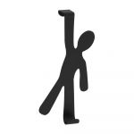 Cârlig suspendat pentru ușă Wenko Hook Boy, negru