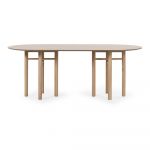 Masă dining ovală Teulat Junco, lungime 200 cm