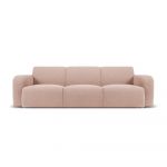 Canapea roz cu tapițerie din stofă bouclé 235 cm Molino – Micadoni Home