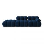 Canapea albastră cu tapițerie din catifea 282 cm Bellis – Micadoni Home