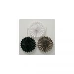 Set 3 decorațiuni din hârtie reciclată Boltze Dilia