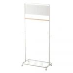 Cuier pentru copii alb cu roți din metal Tower – YAMAZAKI