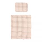 Set pentru pătuț bej Camel Check – Malomi Kids