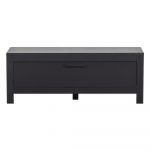 Comodă TV neagră din lemn de pin 120x45 cm Bonk – Basiclabel