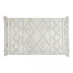 Covoraș baie din bumbac organic Wenko Urla 60 x 90 cm, gri