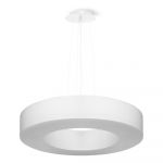 Lustră albă cu abajur textil ø 50 cm Galata Slim – Nice Lamps