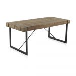 Masă cu picioare metalice Geese Robust, 200 x 90 cm