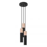 Lustră pendul neagră ø 6 cm Paul – Nice Lamps
