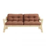 Canapea variabilă Karup Design Step Natural Clear/Clay Brown