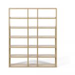 Bibliotecă TemaHome Pombal, lățime 182 cm, maro deschis