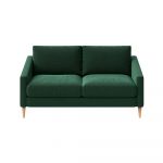 Canapea verde-închis cu tapițerie din catifea 170 cm Karoto – Ame Yens