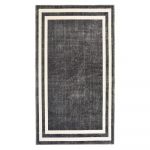 Covor alb/gri lavabil 80x50 cm - Vitaus