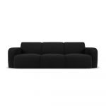 Canapea neagră cu tapițerie din stofă bouclé 235 cm Molino – Micadoni Home